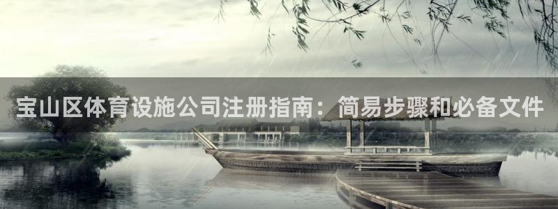 意昂体育3：宝山区体育设施公司注册指南：简易步骤和必