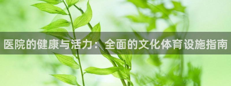 意昂3集团官网首页网址：医院的健康与活力：全面的文化