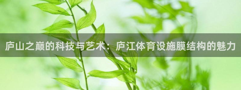意昂体育3招商电话地址：庐山之巅的科技与艺术：庐江体育设施膜 